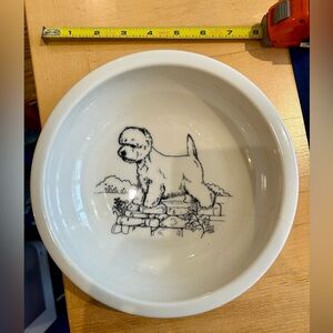 Fish’s Eddy ceramic dog bowl
